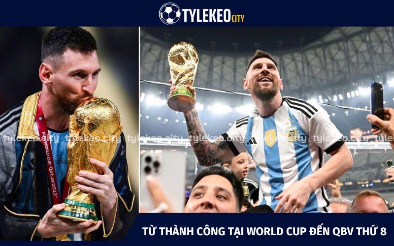 Thành tích cùng Argentina tại World Cup góp phần rất lớn giúp Messi nhận quả bóng vàng thứ 8